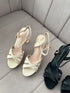 Women Elegant Open Toe Buckle Straps High Heels